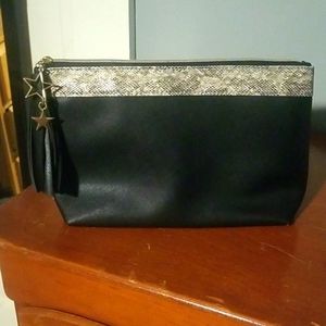 Flawless Black Clutch Purse with Fringe and Star embellishments!